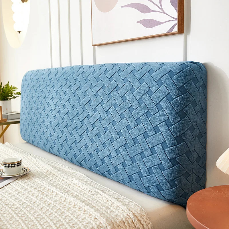 Jacquard Bedhead Cover All Inclusive Headboard Covers Solid Color Stre ...