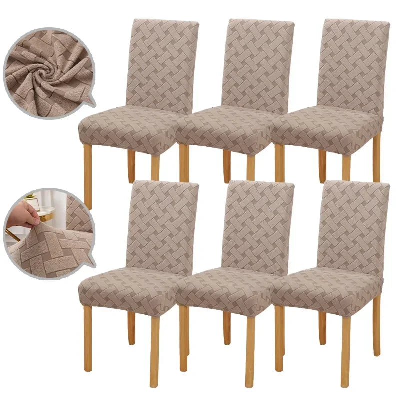 Revamp Your Dining Room with Dining Room Chair Covers Stretch Jacquard Parsons Chair Slipcovers