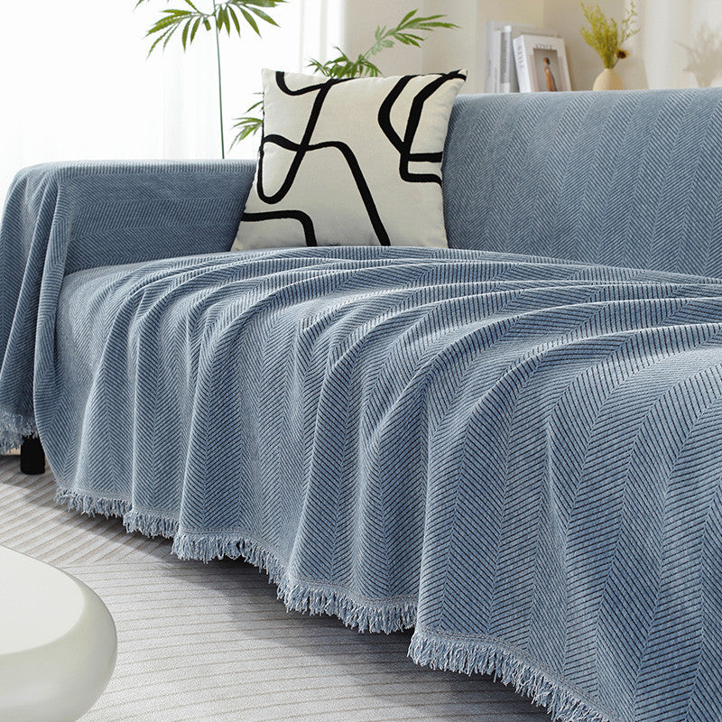 Instagram-Style All-Season Sofa Throws One-Piece Minimalist Full-Coverage Non-Slip Sofa Protector