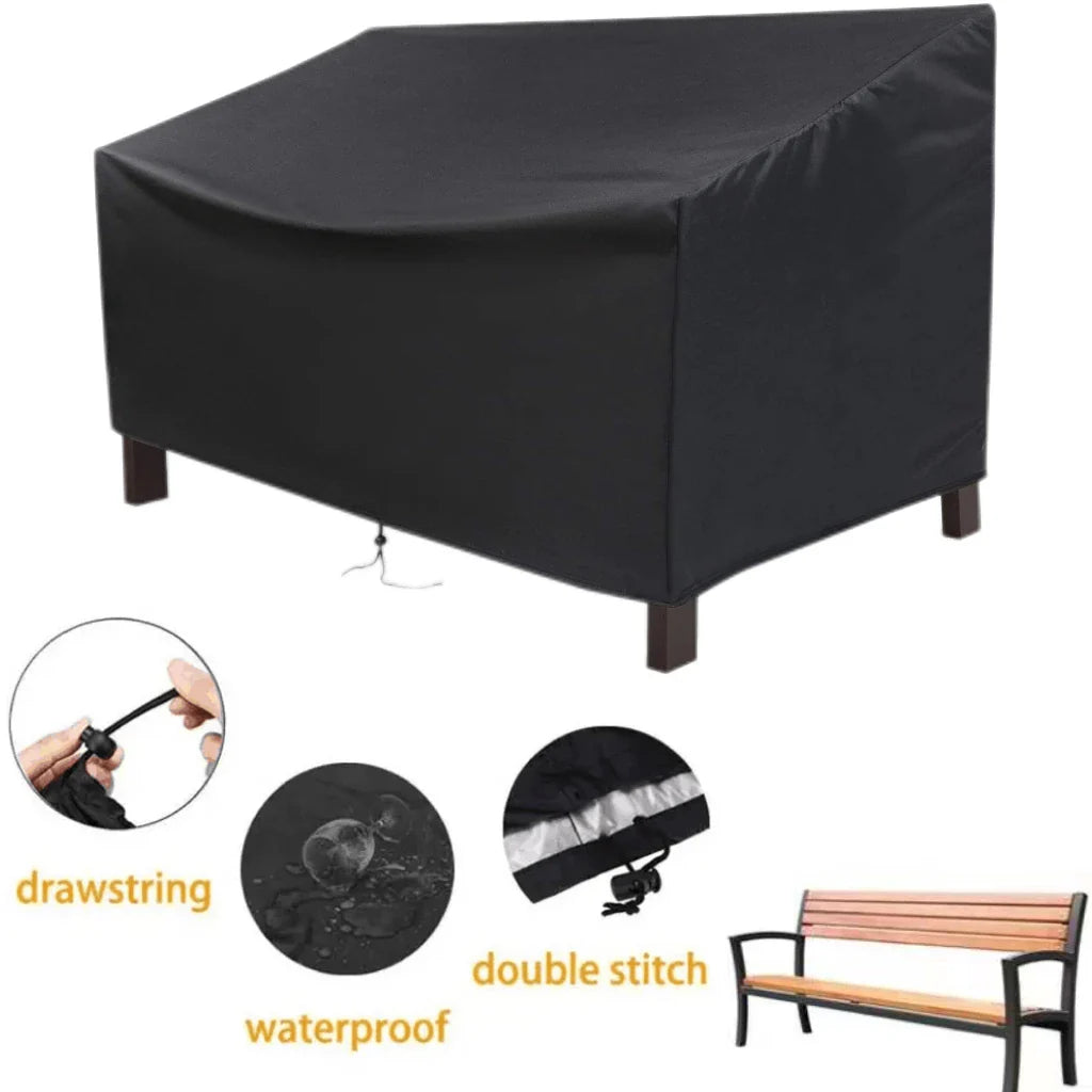 Outdoor Waterproof Bench Cover Garden Park Patio Seat Covers Furniture Sofa Chair