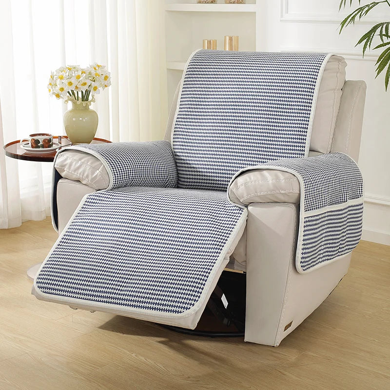 Recliner Chair Cover Mat for Dogs Pet Kids Anti-Slip Recliner Sofa Slipcover Armchair Protector Cover