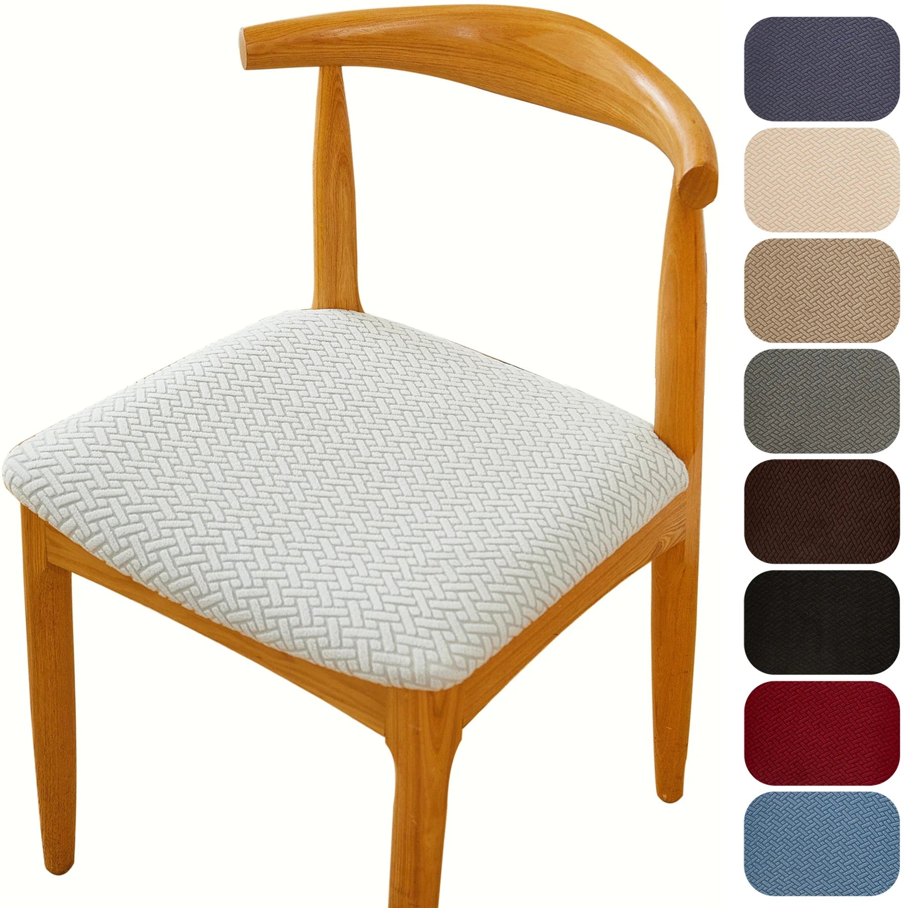 Jacquard Elastic Chair Cover for Chair Universal Size Chair Seat Cover
