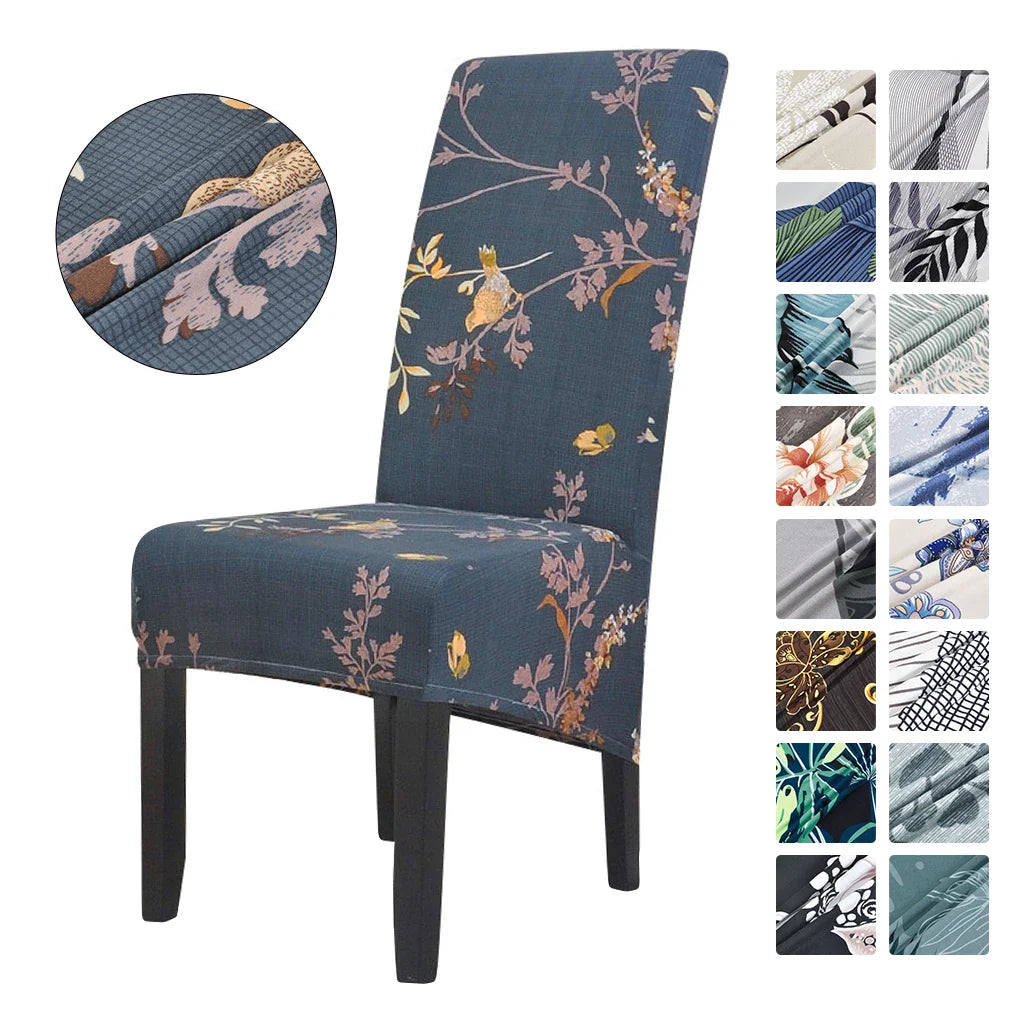 Upgrade Your Dining Experience with XL Size Printed Dining Chair Cover