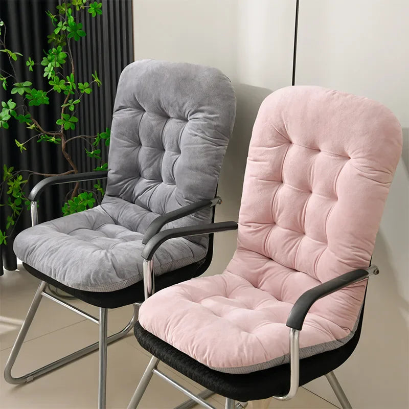 Experience the ultimate comfort with the Super Soft Velvet Bench Cushion Office Seat Cushion Autumn and Winter Butt Cushion Recliner Rocking Office Chair Cushion