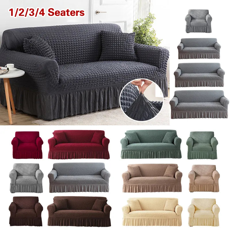 Transform Your Living Room with a Stylish, Durable Skirt Easy Fitted Sofa Cover In Coventry