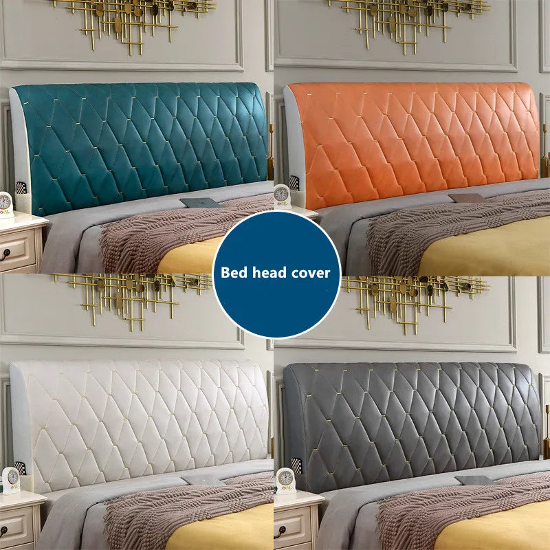 Technology Cloth Fabric Bed Headboard Cover European Luxury Elastic Thick Quilted Bed Back Protector Cover