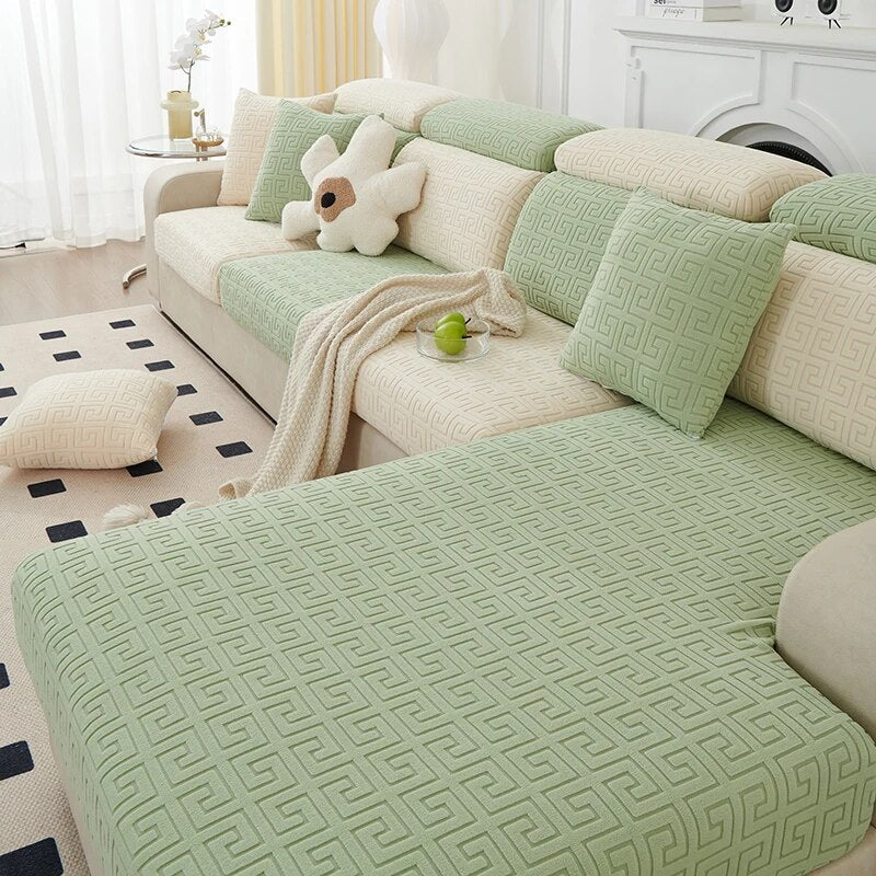 Perfect Sofa Fit with Stretchy Jacquard Sofa Cushion Covers In Stoke-on-Trent