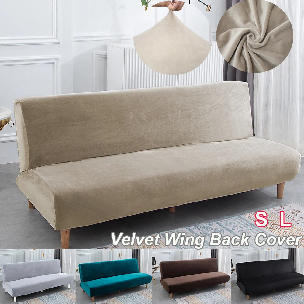 Upgrade Your Living Room with a Modern Velvet Armless Sofa Cover In Reading