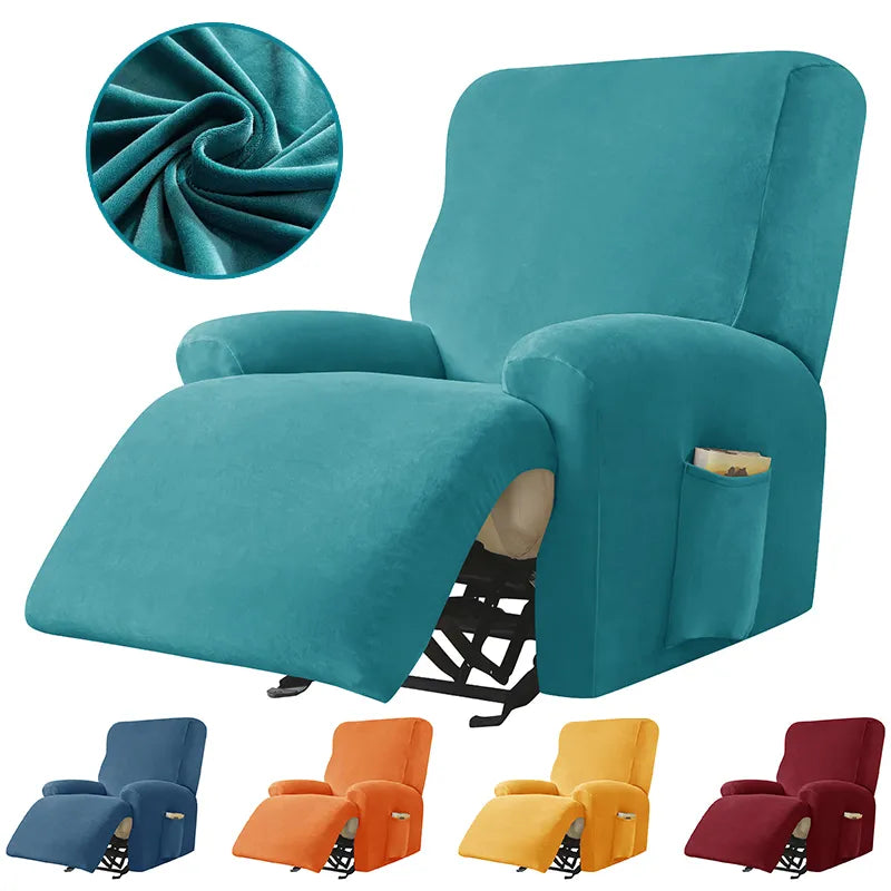 Elevate Your Space with Velvet Recliner Covers