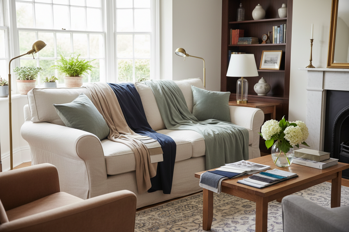 How to Choose the Right Sofa Cover Colour for Your Living Room: A UK Guide