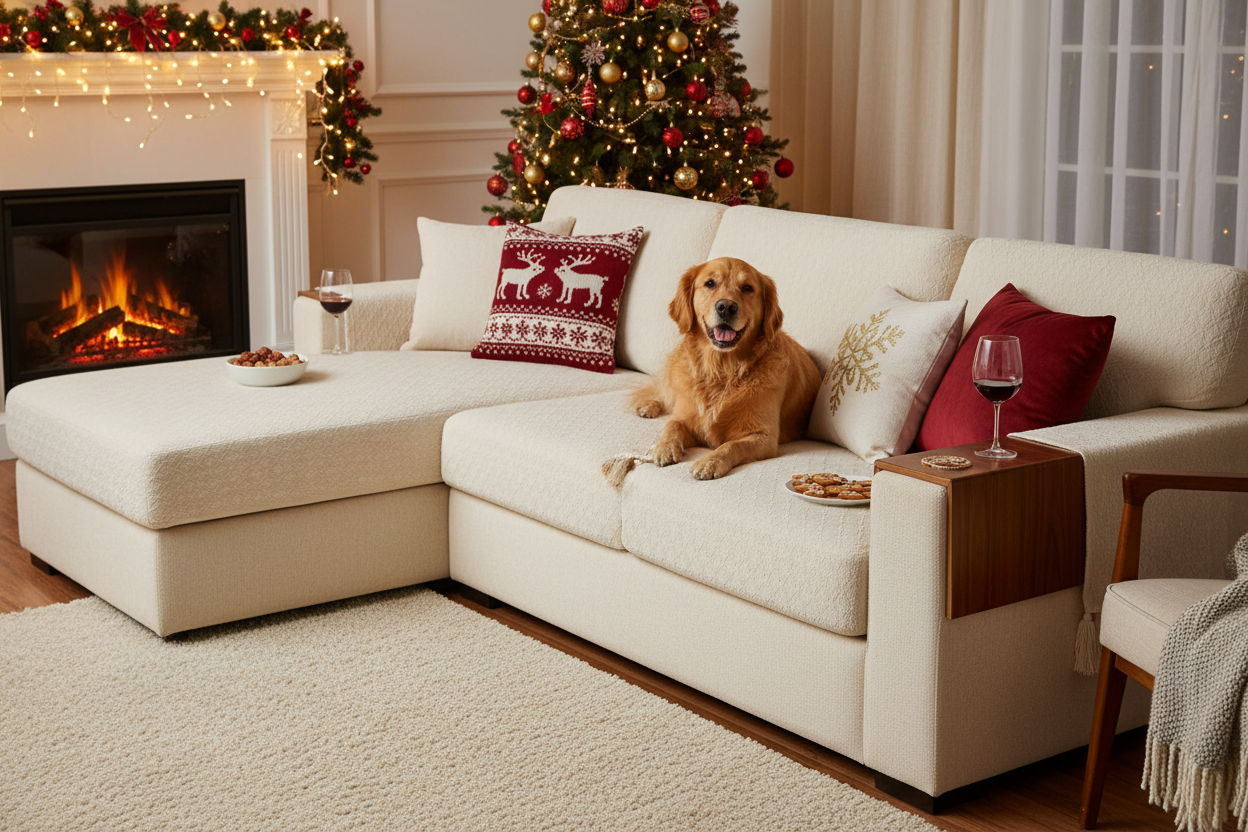 How to Protect Your Sofa This Christmas: A Spill & Pet-Proof Guide