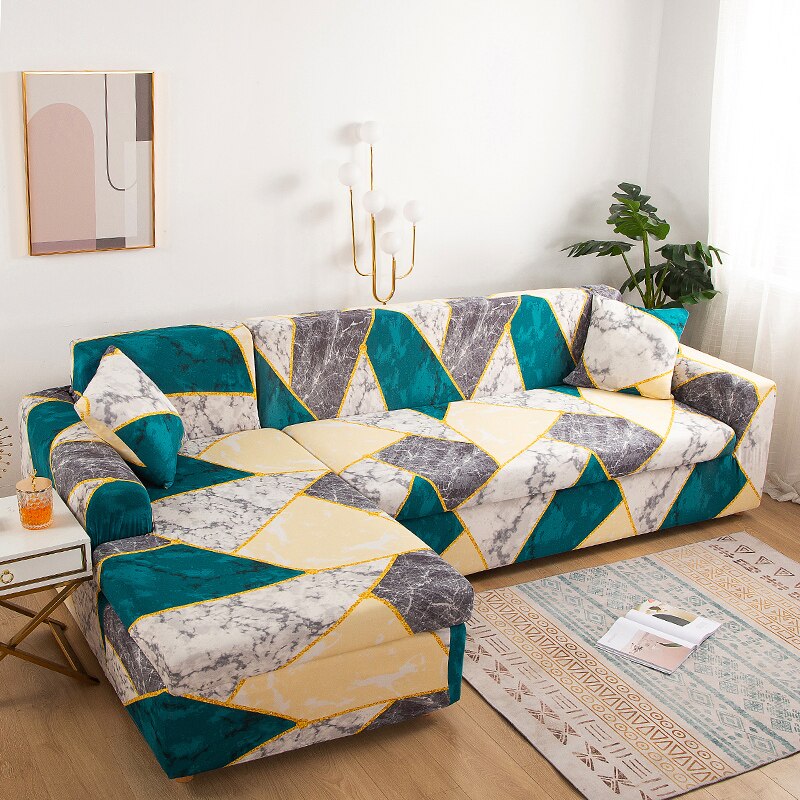 Printed L Shape Sofa Covers: Protect and Beautify Your Living Room