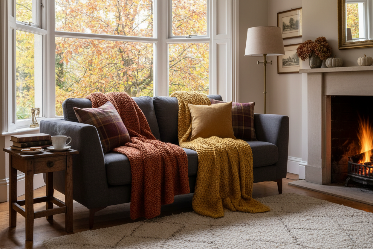Sofa Throws UK: Warm Up Your Living Room This Autumn