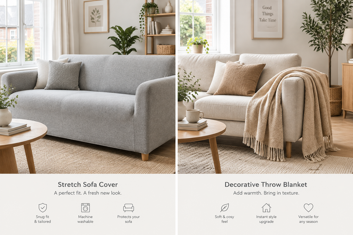 Stretch Sofa Covers vs Throws: Which Is Better for Your Sofa?
