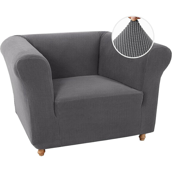 Stretch Chesterfield Chair Cover Couch Cover for Living Room Soft Non-Slip Slipcover Furniture Protector for Dogs Feature Thick Jacquard Fabric