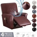 PU Leather 1/2/3/4 Seat Recliner Sofa Cover Water And Oil Proof Elastic PU Fabric High Quality Luxury Modern Style Slipcover