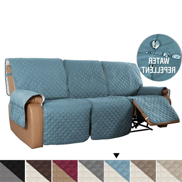 1 2 3 Seater Recliner Sofa Covers Pet Kids Dog Sofa Mat Solid Lounger Couch Towel  Armchair Covers Lazy Boy Chair Sofa Slipcovers