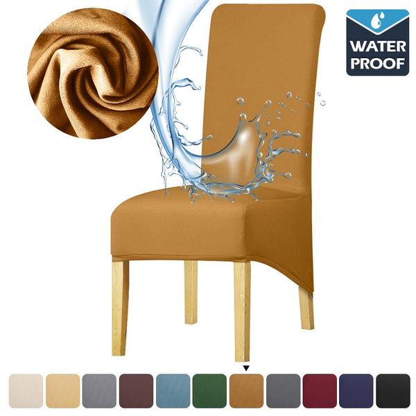 Waterproof Chair Cover Spandex Seat Chair Covers For Christmas Wedding Banquet Restaurant Hotel Dining Room 1/2/4/6 PCS