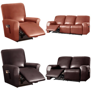 1-2 Seat Waterproof Leather Recliner Sofa Cover