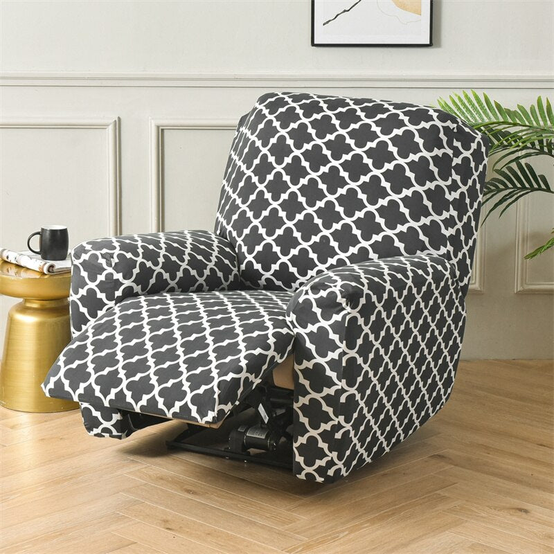 Printed Recliner Chair Cover Stretch Lazy Boy Sofa Cover Elastic Sofa Slipcovers for Living Room Armchair Covers