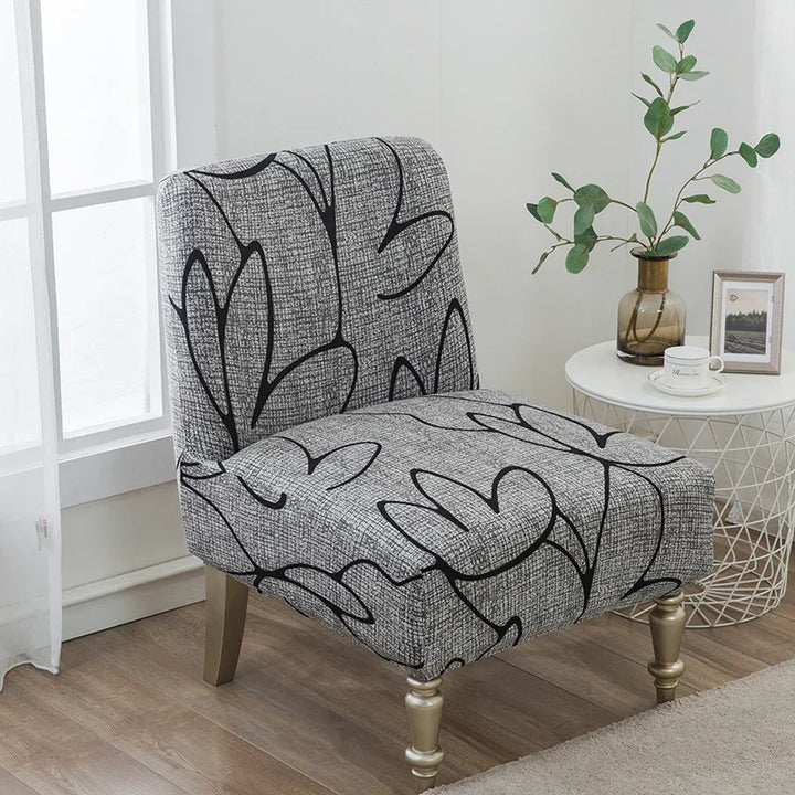 Chair Protector Stretch Slipper Chair Cover Armless Accent Chair