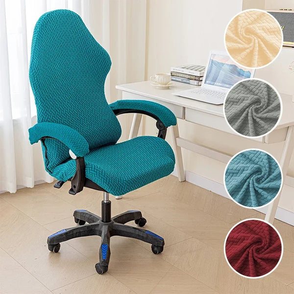 Spandex Office Chair Covers Elastic Gaming Chair Covers Jacquard Computer Chairs Slipcover Seat Case