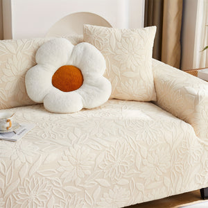 Chic Camellia Jacquard Sofa Cover