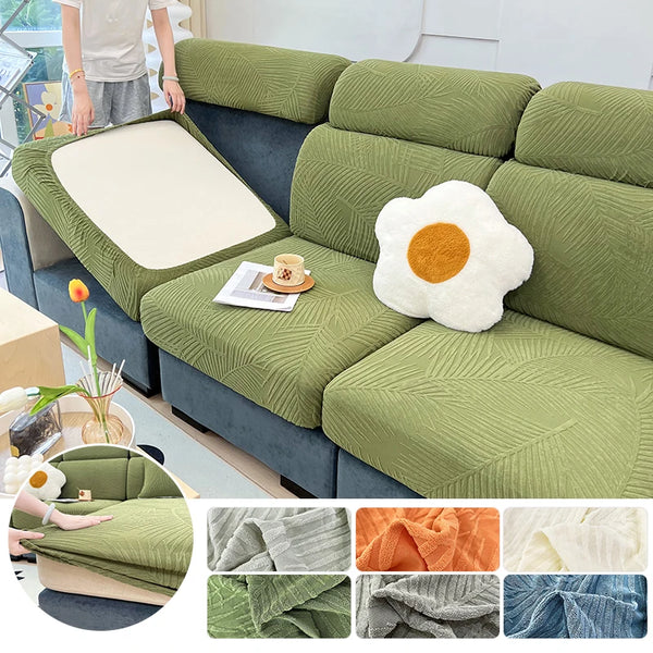 Sofa Seat Cushion Covers Elastic Jacquard Anti-dust Sofa Couch Covers Adjustable Removable Furniture Protector