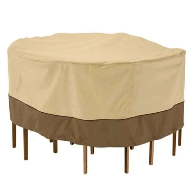 Outdoor Garden Furniture Cover Round Table Chair Dust Cover Set Home Waterproof 210D Oxford Cloth Rain Sofa Protector Covers