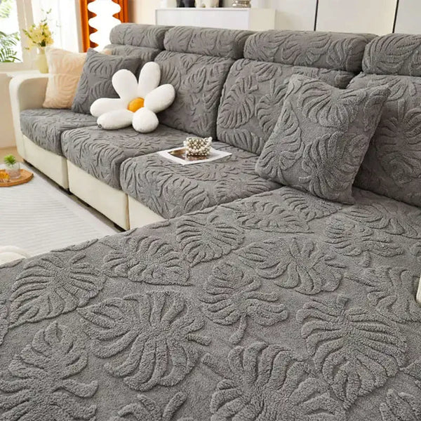 3D Jacquard Fleece Soft Sofa Seat Cushion Covers Mattress All-inclusive Non-slip Corner Couch Slipcover Chaise Lounge Covers