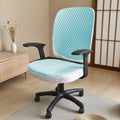 New Cooling Office Chair Cover Set, Ice-Bead Breathable Full-Cover Ergonomic Computer Chair Slipcovers for Summer
