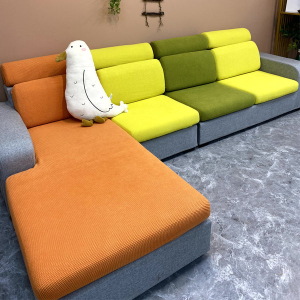 Stretch Sofa Cushion Covers Thick Jacquard Couch Seat Cushion Covers Sectional Seat Slipcovers Armchair