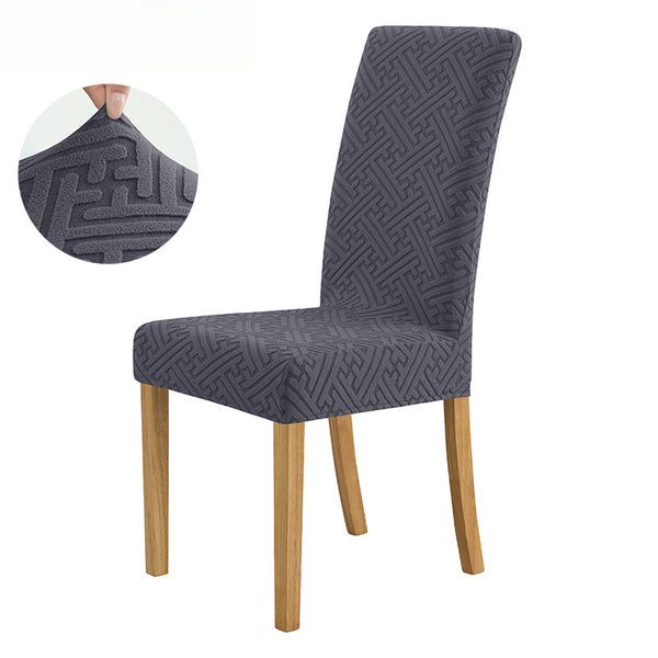 Elastic Non-Letter Jacquard Fabric Parsons Chair Slipcovers for Home & Hotel, Commercial-Grade Dining Chair Covers