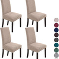 Dining Chair Covers Seat Parson Chair Slipcover for Dining Room  Khaki Grey Chair Slipcovers Cover