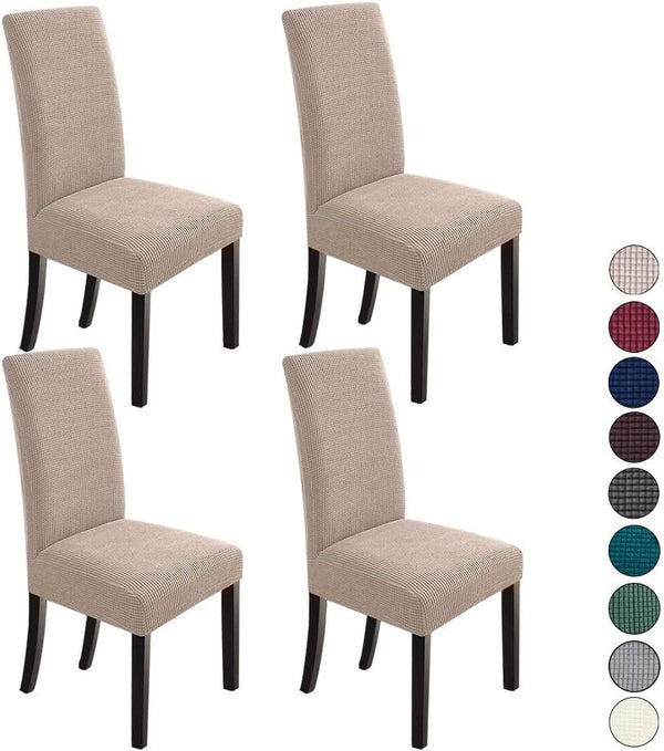 Dining Chair Covers Seat Parson Chair Slipcover for Dining Room  Khaki Grey Chair Slipcovers Cover