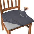 Granbest Jacquard Dining Chair Seat Covers High Stretch Dining Chair Slipcovers Anti-dust Seat Protector