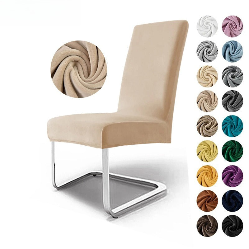 Thick Plush Velvet Stretch Cantilever Dining Chair Covers – Elegant Chair Slipcovers