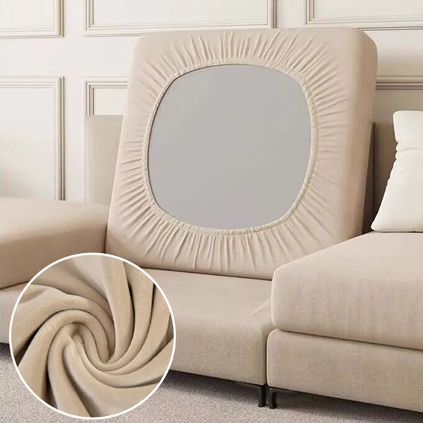 Anti-Dirt Velvet Sofa Cushion Slipcover Elastic Sofa Seat Protector for Pets and Furniture Sofa Cover Living Room Bedroom Decor