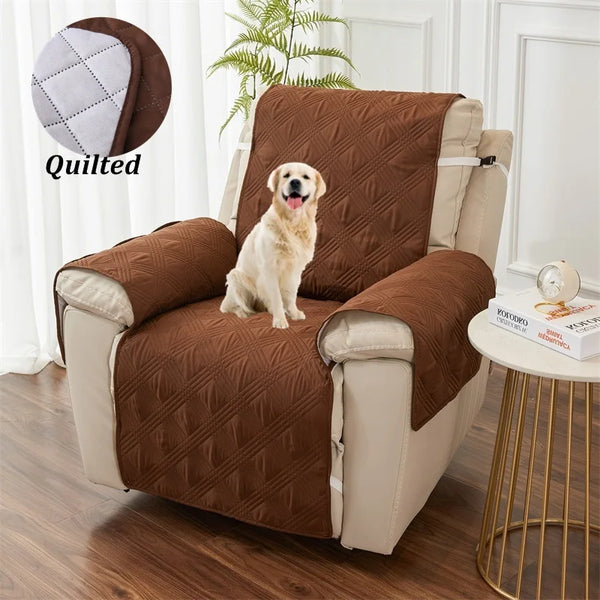 Anti-Slip Dog Pet Kid Couch Recliner Slipcover Quilted Anti-wear Recliner Sofa Cover for Living Room Armchair Furniture Protector