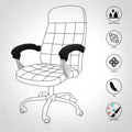 Chair Armrest Covers For Chairs 2 Pieces Set Water Resistant Armrest Slip Cover with Zipper Armrest Cover for Silla Gamer