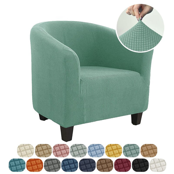 Club Bath Tub Armchairs Chair Cover Polar Fleece Single Sofa Covers Stretch Couch Slipcovers for Living Room Furniture Protector