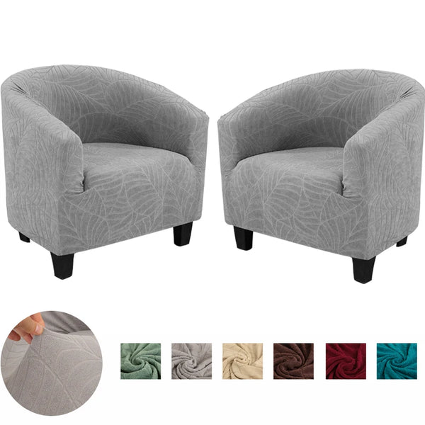 Tub Club Chair Cover Stretch Arm Chair Slipcover Couch Furniture Protector Cover Jacquard Spandex Armchair Covers