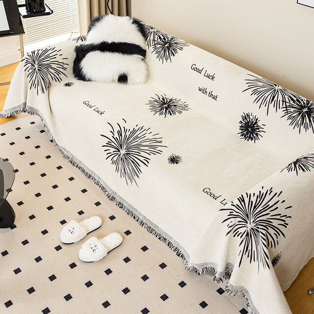 Colorful Fireworks Throw Blanket