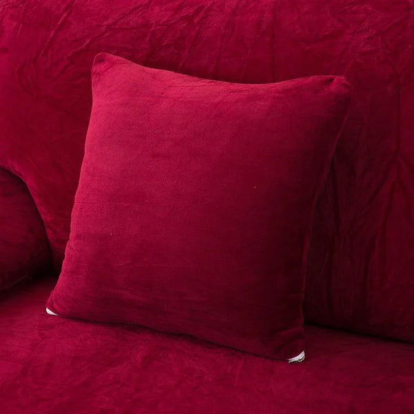 Pillow Cover - Crimson Plush