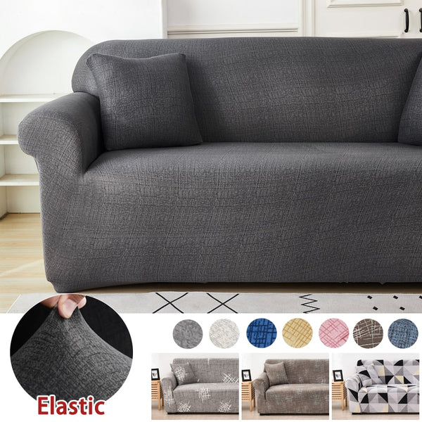 Cross Pattern Elastic Sofa Cover Stretch All-inclusive Sofa Covers for Living Room Couch Cover Loveseat Sofa Slipcovers