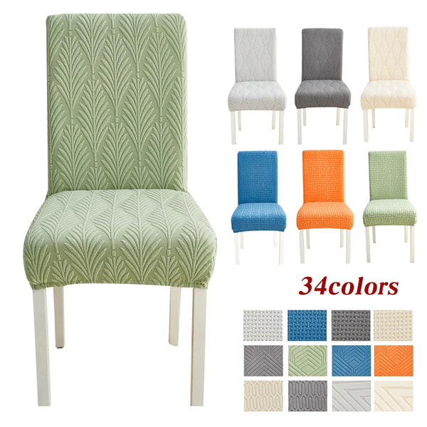 Dining Chair Covers Jacquard Parsons Chair Furniture Protector Stretch Chair Covers for Dining Room Restaurant  Kitchen Party