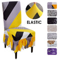 Dining Chair Slipcover Stretch Chair Cover for Dining Room Washable Kitchen Chair Covers with Skirt for Home Party