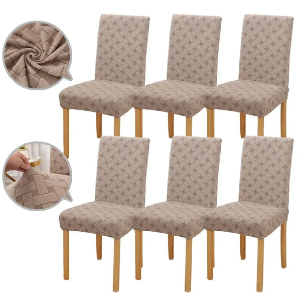 Dining Room Chair Covers Stretch Jacquard Parsons Chair Slipcovers Super Fit Removable Washable Kitchen Chair