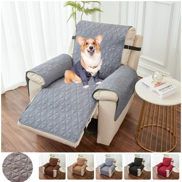 Double-side Waterproof Sofa Recliner Cover Pets Kids Recliner Anti-Slip Couch Cushion Slipcover Removable Armchair Protector