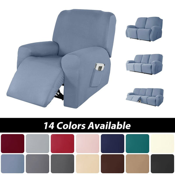 Recliner Sofa Covers Gamer Chairs Cover Elastic Protector Removable Relax Armchair Cover For Living Room 1/2/3/4 Seater